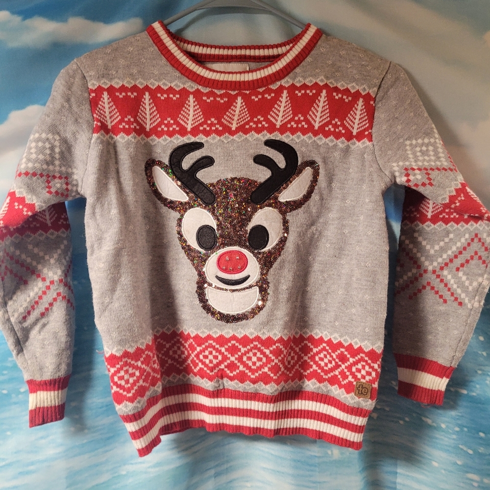 Tipsy Elves NWOT Youth Size Rudolph Christmas‎ Sweater Size Small